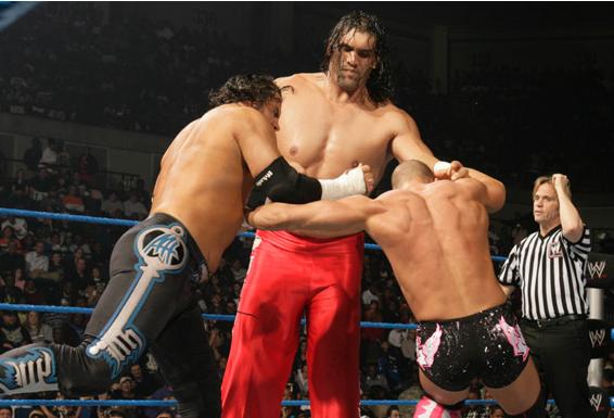 wwe巨人卡里最萌身高差,印度巨人卡里