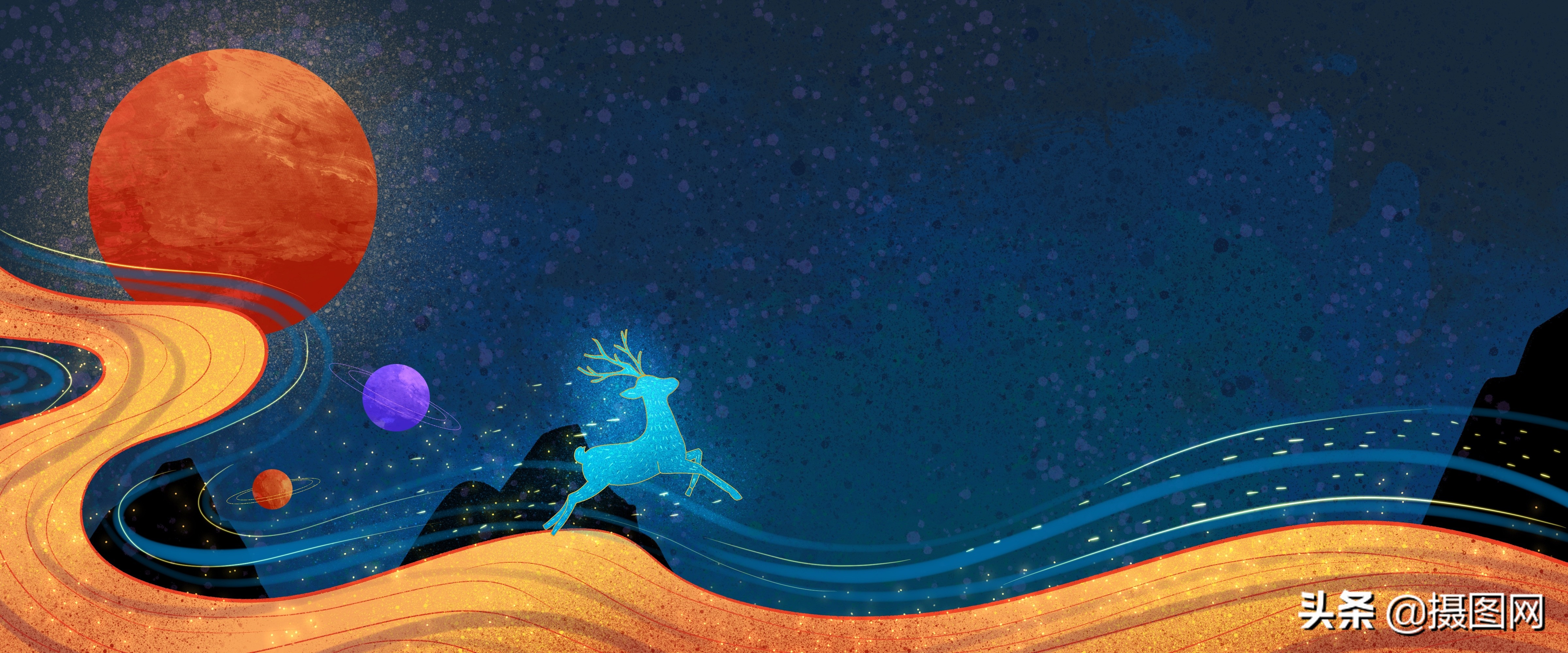 中国风底纹古典素材,国潮插画中国风元素