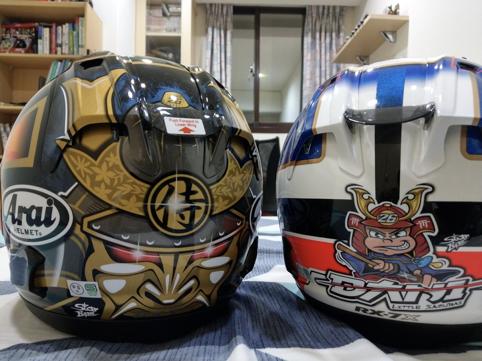 rx7x黑盔,arairx-7x头盔带刀侍卫拆箱