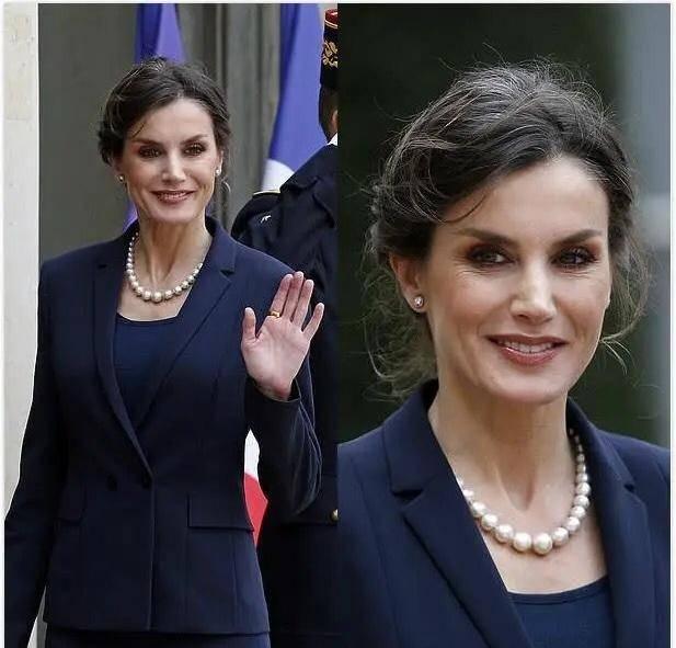 法国第一夫人穿15厘米高跟踝靴同框西班牙王后，奶奶脸不敌高级感