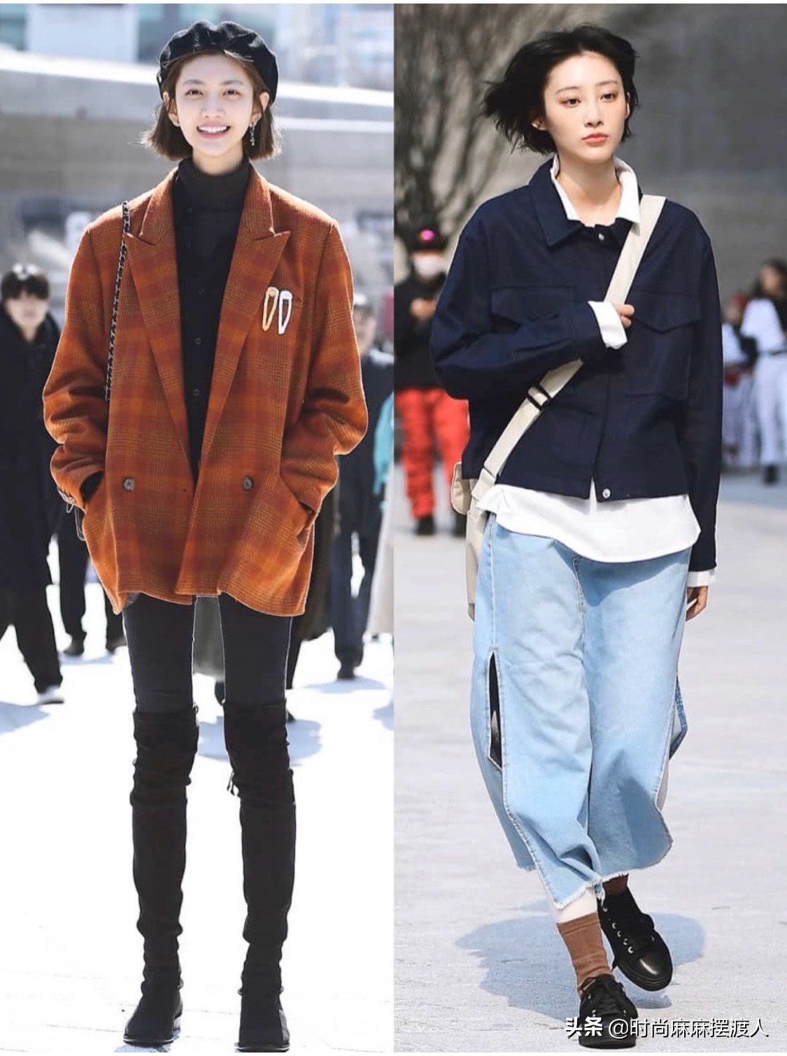 韩系休闲风简约好驾驭的早春穿搭,简单好看的韩风穿搭女