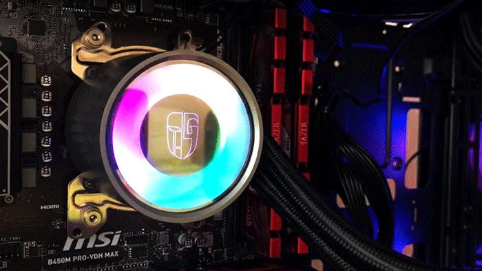 水冷散热器比风冷散热器贵多少,九州风神堡垒240v2cpu水冷散热器