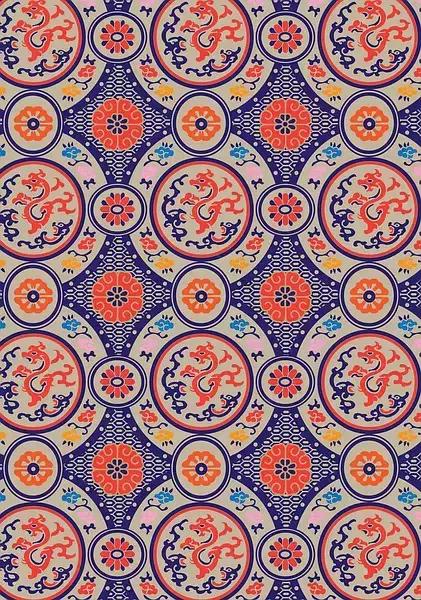 庄重华美的中国古典纹样,东方纹样图植物