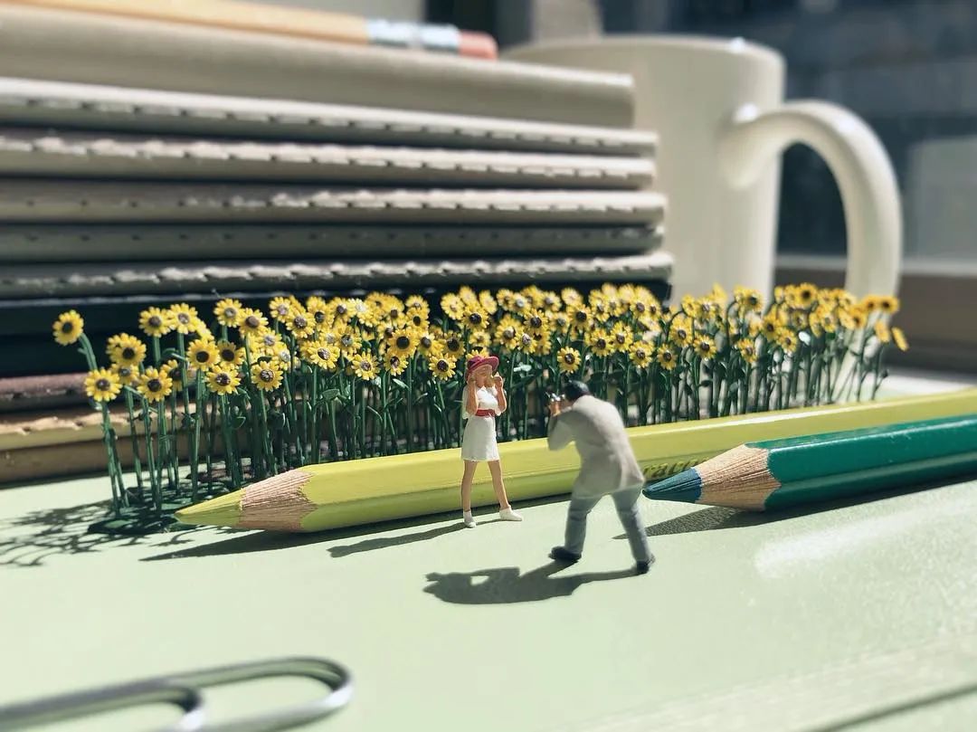 迷你版办公桌,森系书桌迷你世界