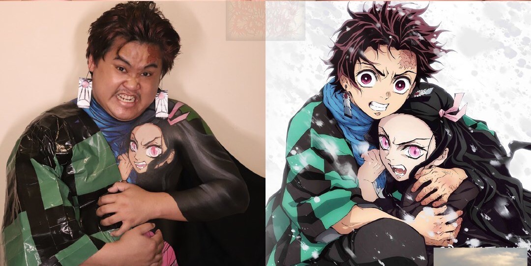 泰国小哥低成本cos猫系列太神似了 (泰国小哥cos祢豆子)