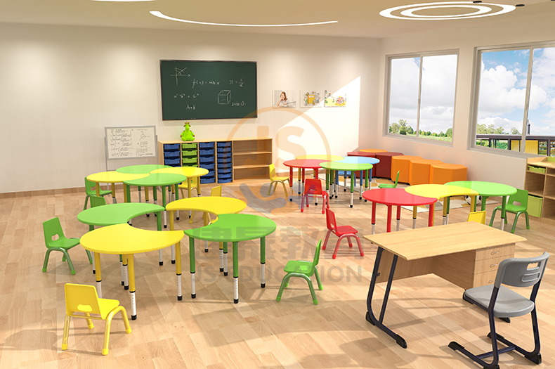 幼儿园桌椅家用怎么选,幼儿园桌椅怎样摆放合理