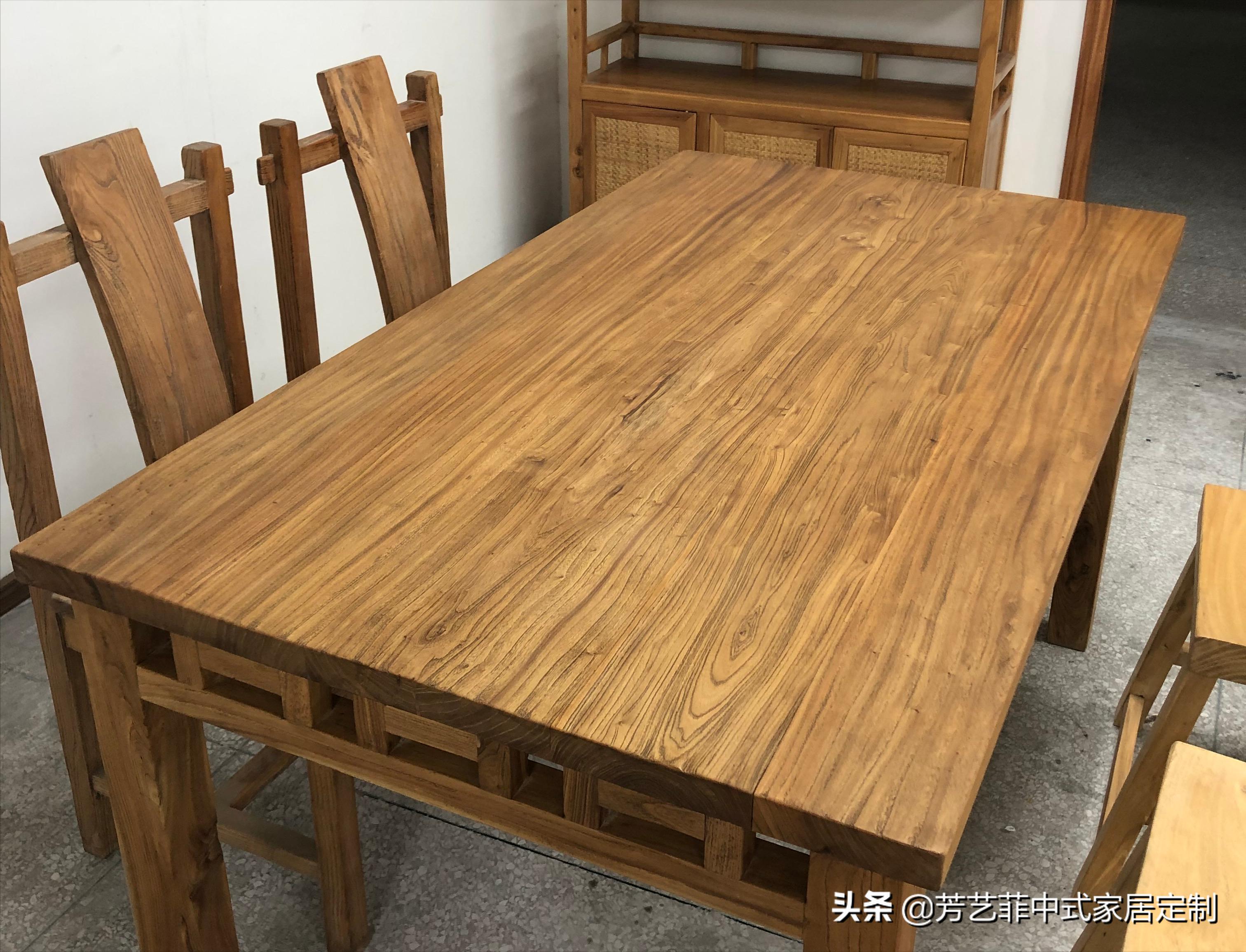 新中式老榆木家具,老榆木轻奢式家具