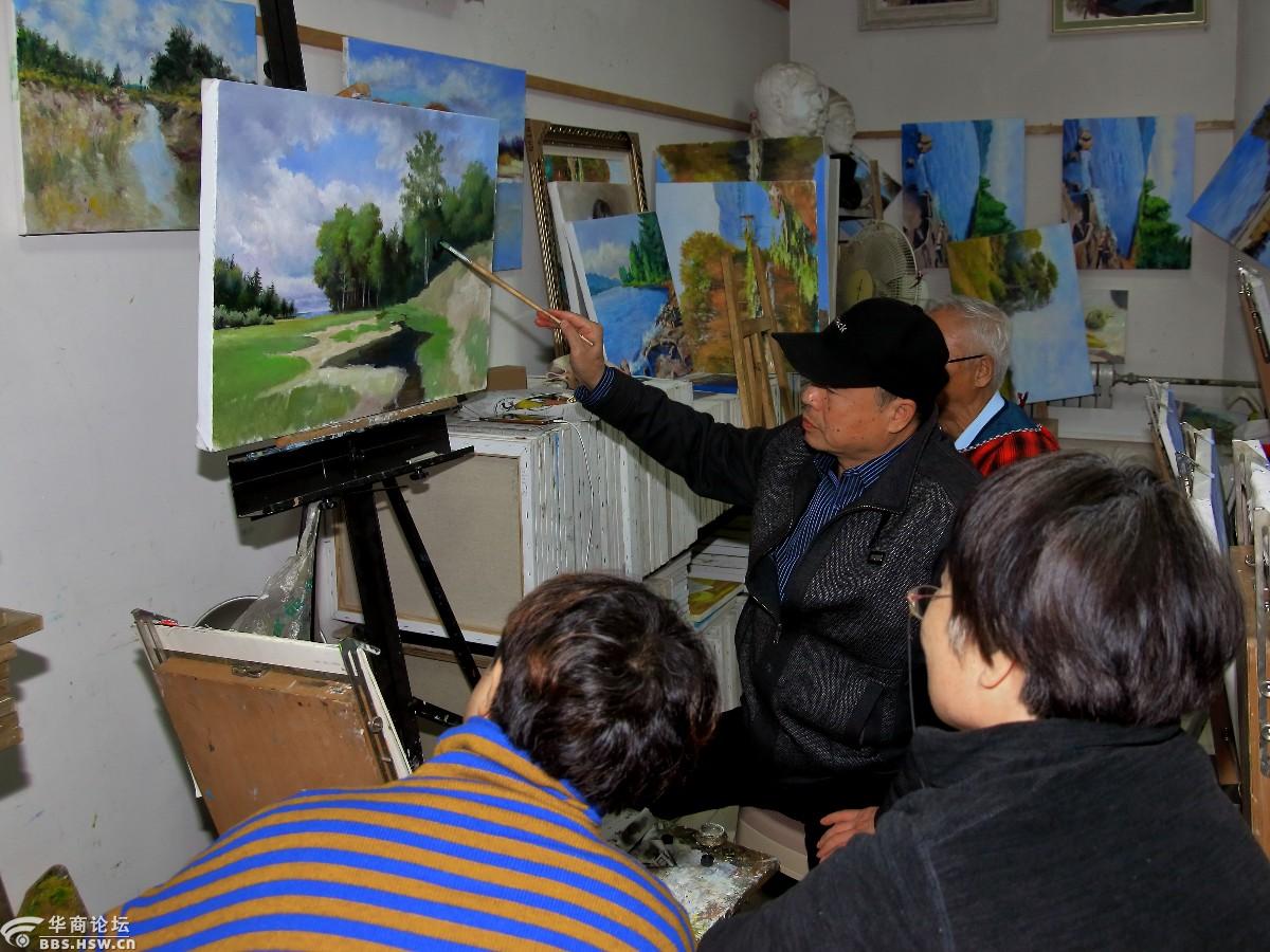 叶君川和他的老年油画班