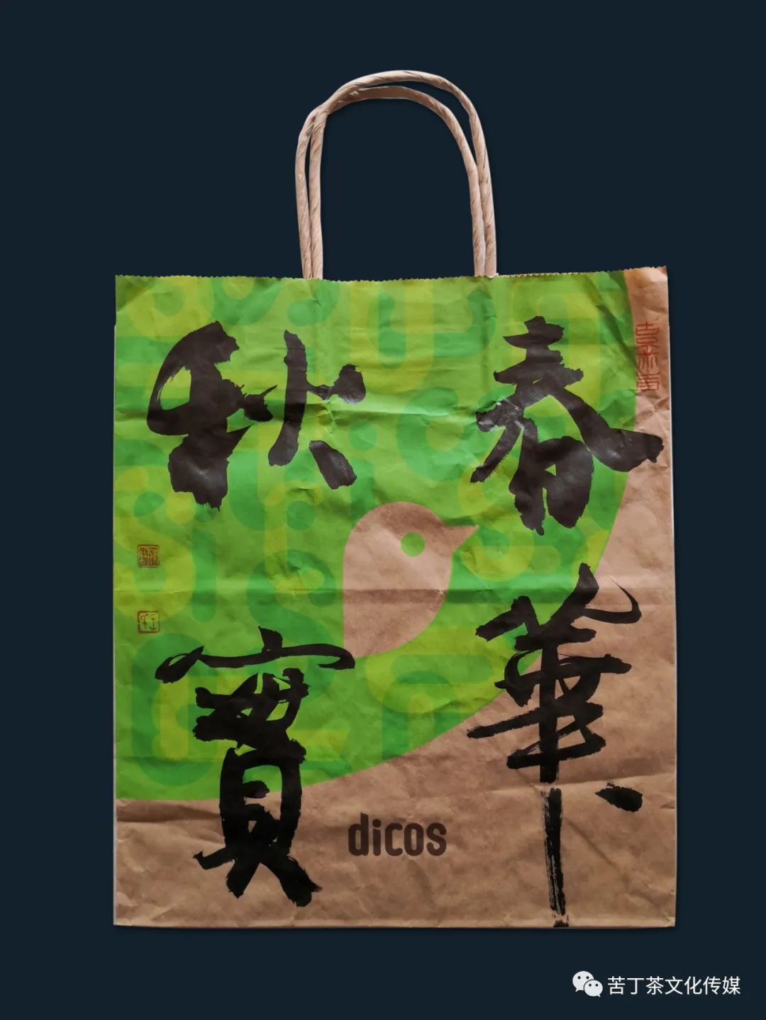 变废为宝---梅园创作的手提袋书画作品