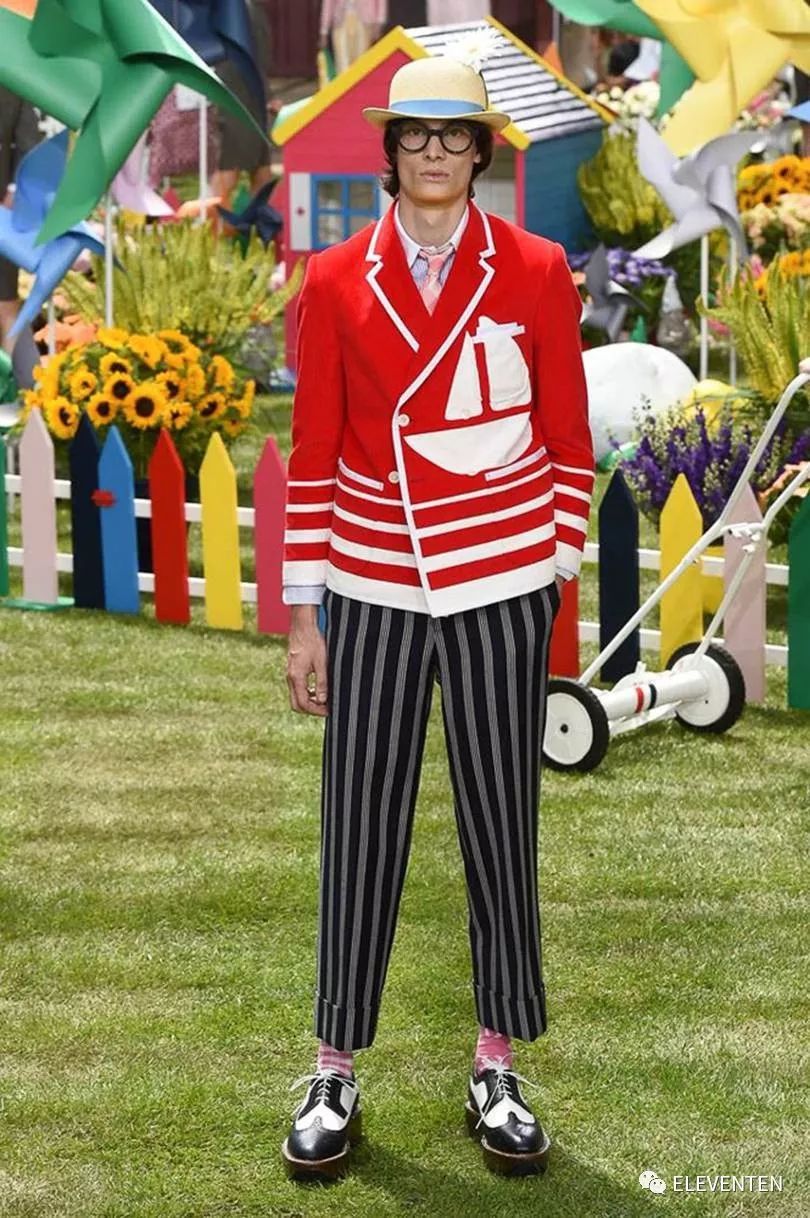 thombrowne2018男装,ThomBrowne2018春夏男装闭场造型