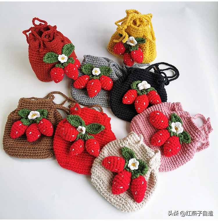 北欧手工编织饰品,毛线编织小饰品ins风