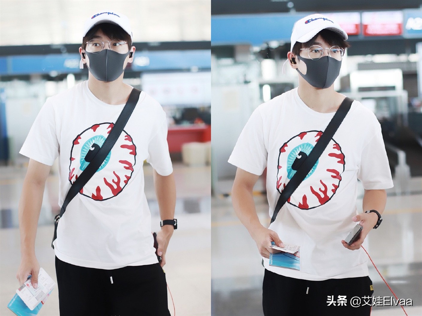 彭昱畅穿着灰色卫衣黑裤子,彭昱畅直播穿的衣服