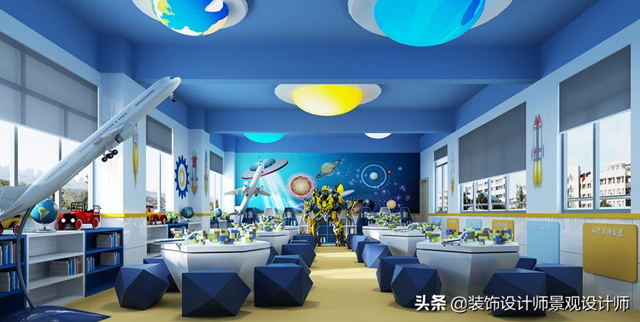 幼儿园课桌椅,幼儿园设计案例效果图