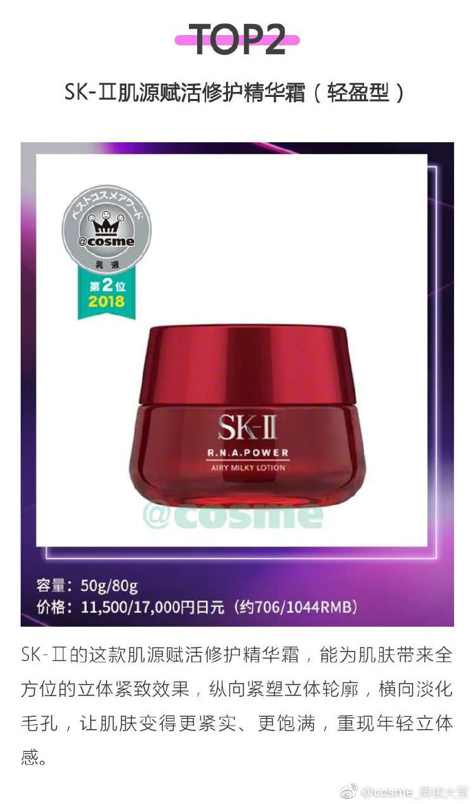 2018cosme大赏完整名单,cosme大赏2019完整