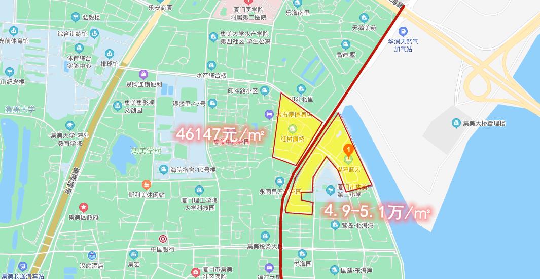 不到1公里房价每平差3万？!厦门这些小区太魔幻…