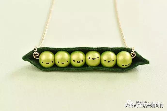 手工制作毛衣链串珠,木珠子diy手工制作