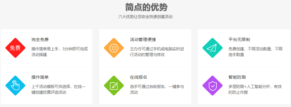微信公众号投票制作,简点投票官网