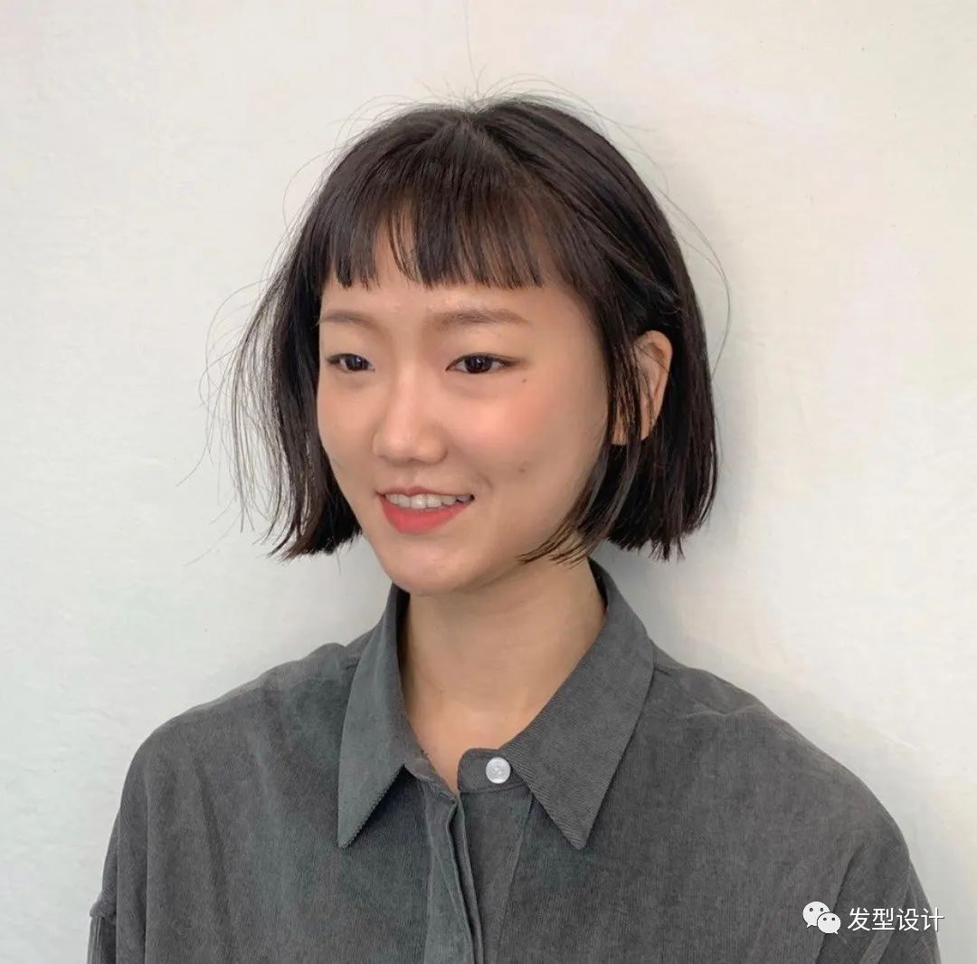 八大网红刘海短发,无刘海短发发型女