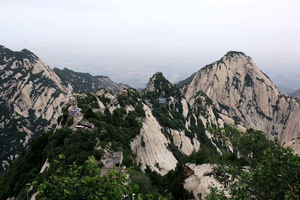 西岳华山五峰风景,华山一日游西安出发路线推荐