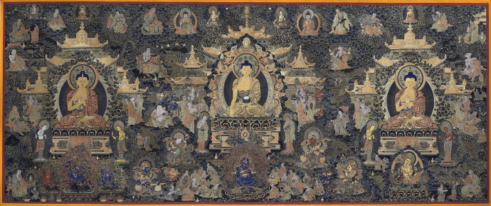 唐卡100幅欣赏,金唐卡和红唐卡还有黑唐卡哪个好