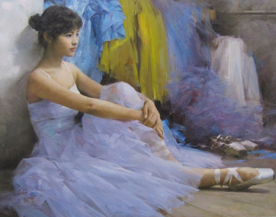 中国油画大师何岸油画欣赏,何岸油画风景写生作品