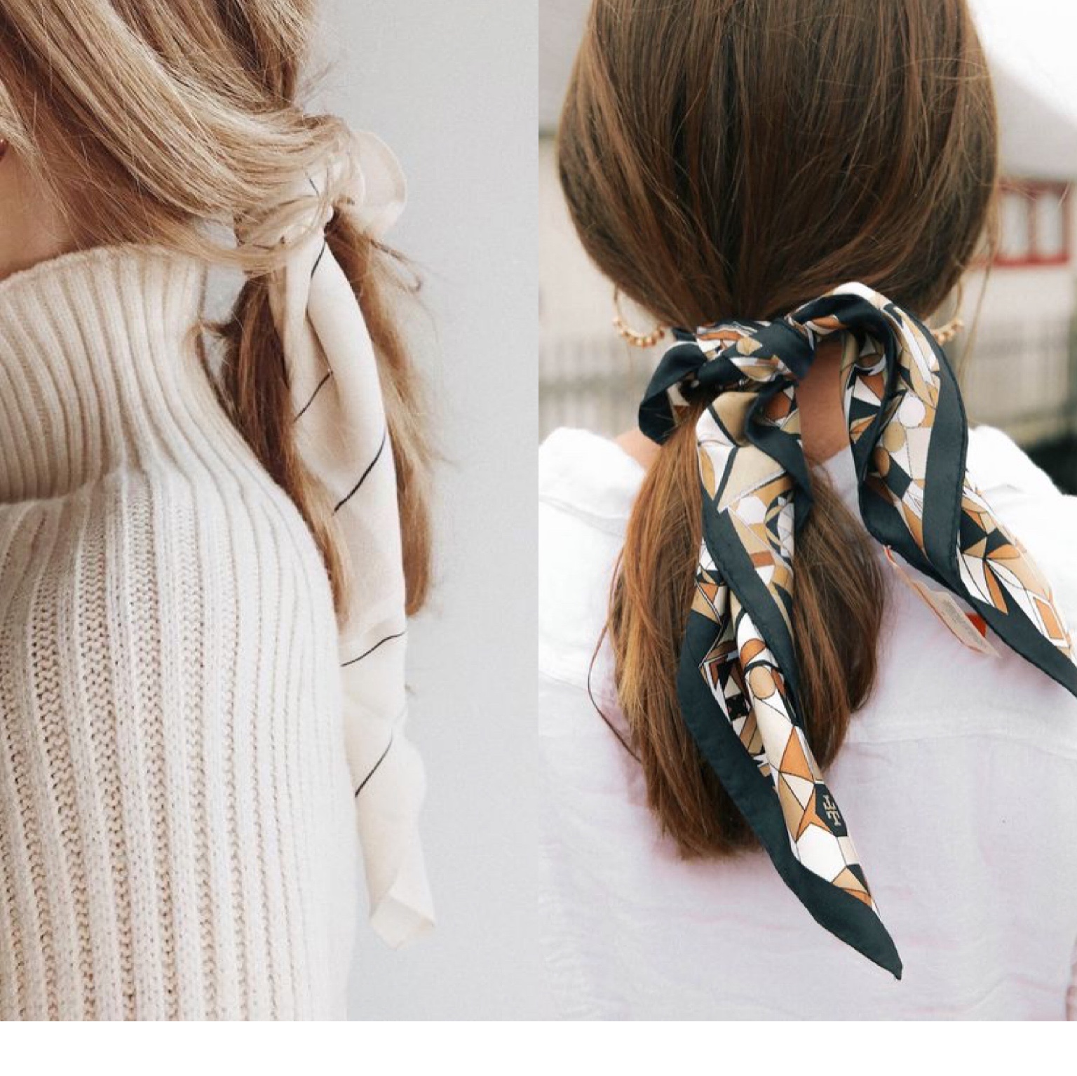 丝巾这样系太美了,丝巾这样系真好看简单又大气