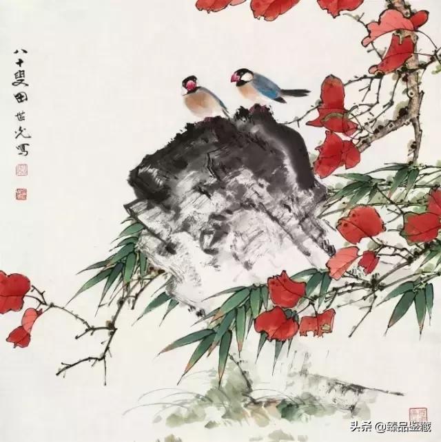 工笔大师田世光,工笔画大师田世光画孔雀好美