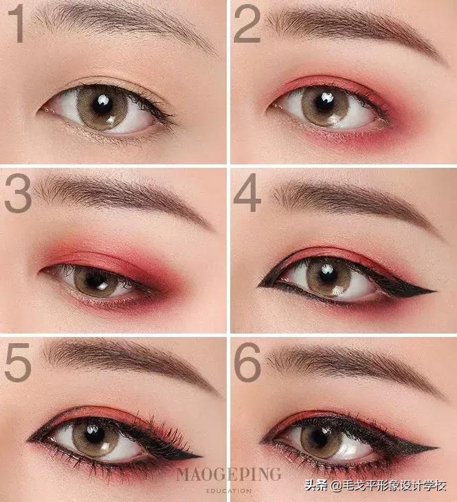 眼妆怎么画显大又干净的眼影颜色,怎样用四种颜色眼影画出酷的眼妆