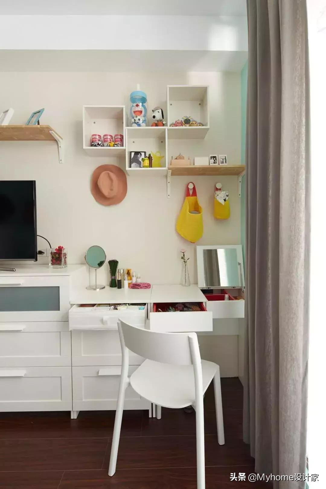 宜家旧房改造翻新书房,宜家书桌梳妆台