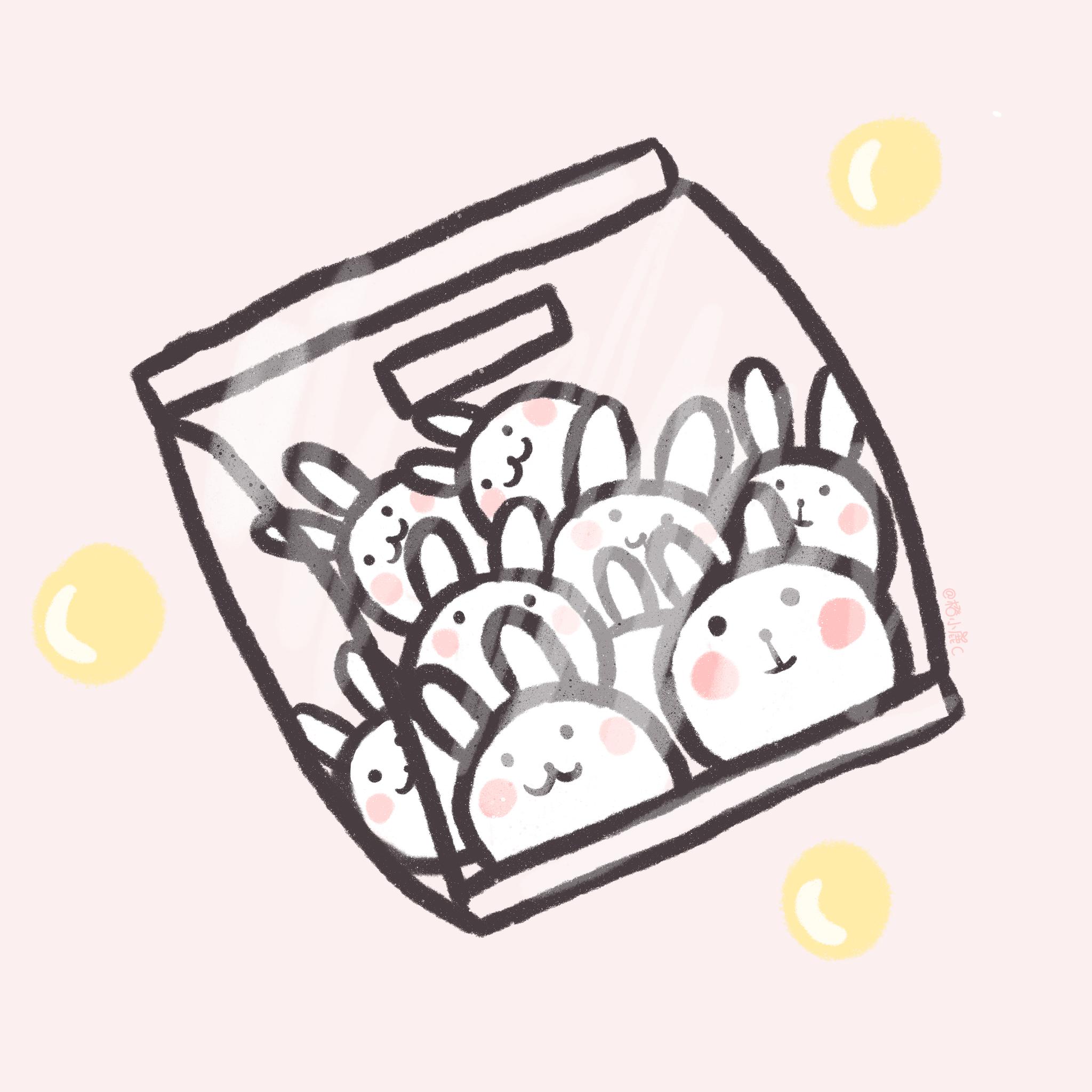 兔子怎么画可爱q版插画,小兔兔简笔画大全简单又漂亮