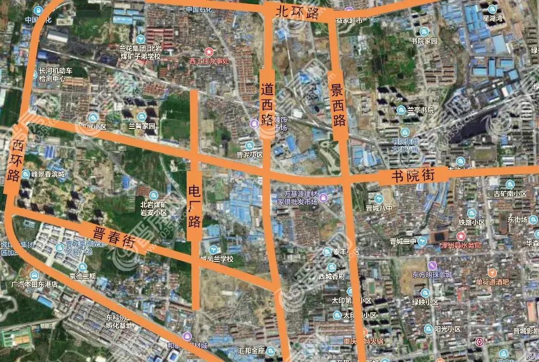 晋城西北片区重点项目,晋城建设的十大片区