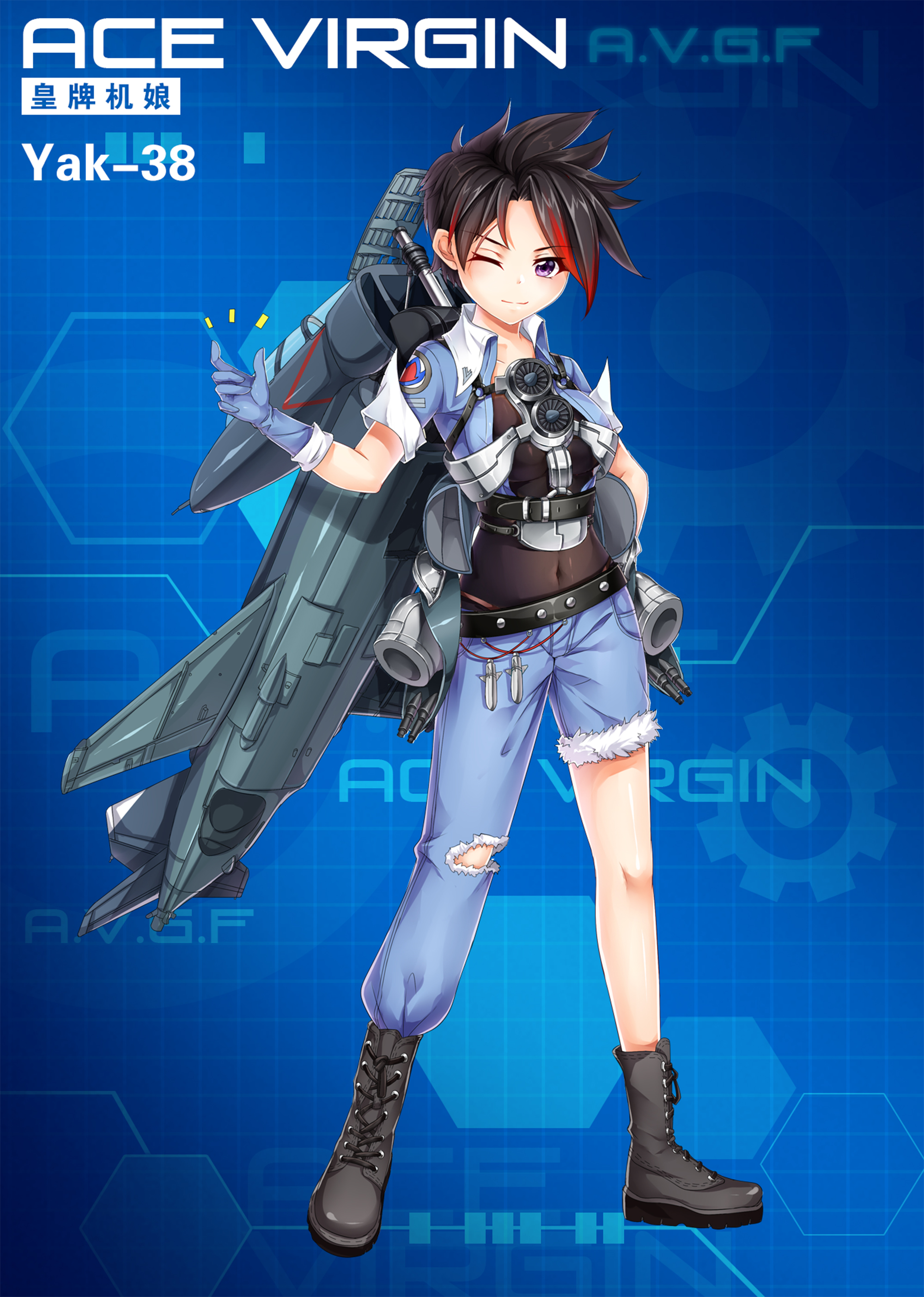 《苍穹战线》精美立绘原画插画卡牌欣赏，超过百种萌点各异的机娘