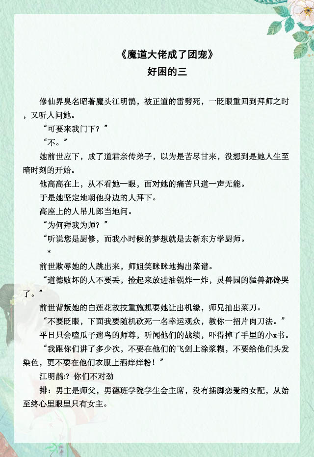 甜宠文小说推荐女主萌到不行穿越,清穿公主团宠文推荐