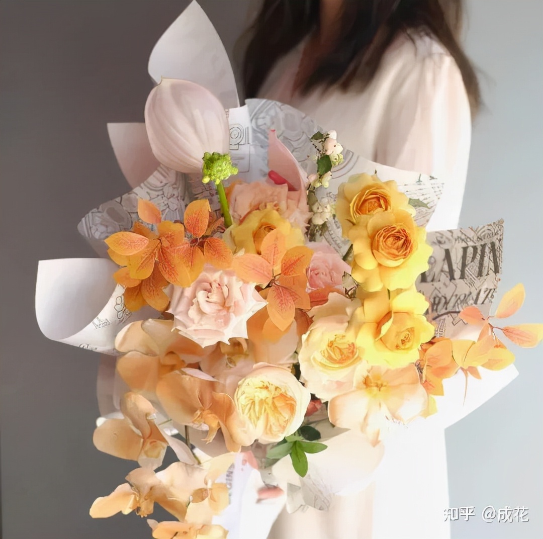 卖花包装纸选什么颜色,新手开花店怎么选择包装纸