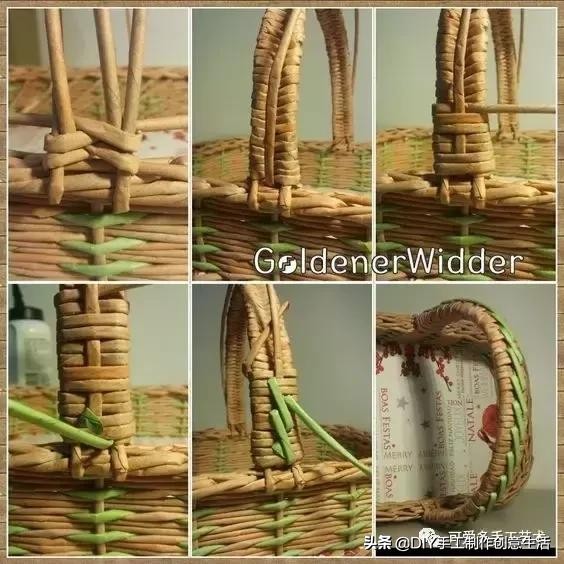 旧报纸变废为宝手工编织收纳筐,旧报纸制作简易的收纳筐