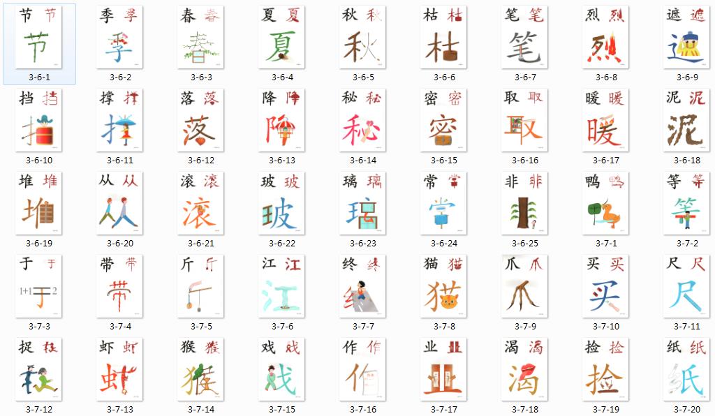 识字卡快速识字方法,常用字识字卡