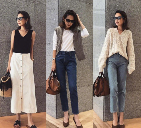 2019夏日本四十岁女人穿搭,中年女性夏天就应该这么穿