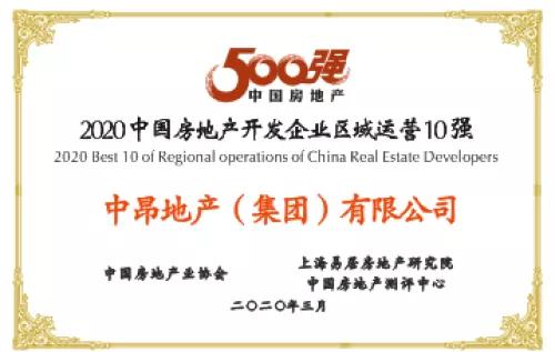 百强中昂潜行16载，区域深耕战略里的华中前瞻