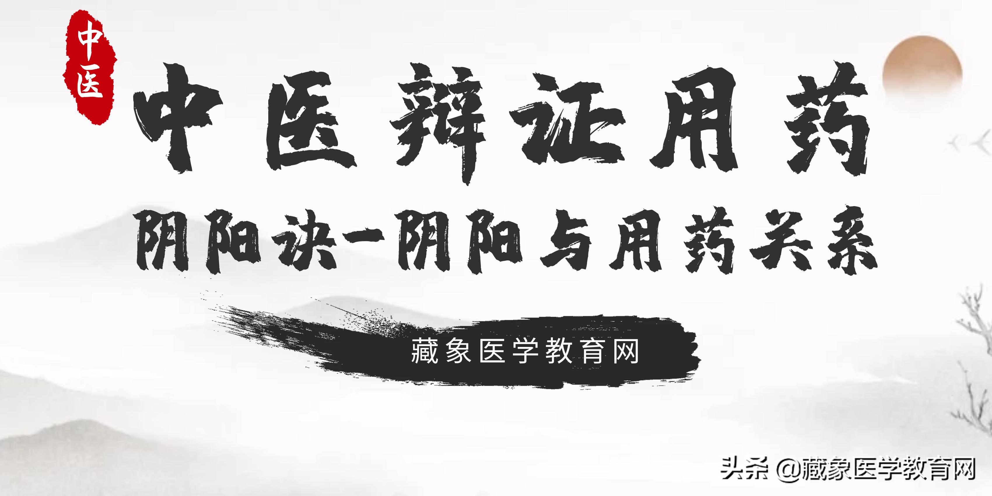 中医辩证用药——阴阳诀（内含重点：阴阳与用药关系图）