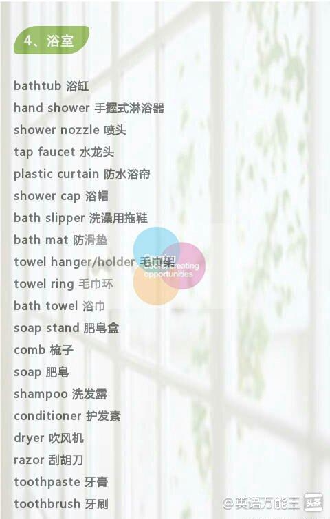 家居英语词汇大全有音标,英语家具单词速记