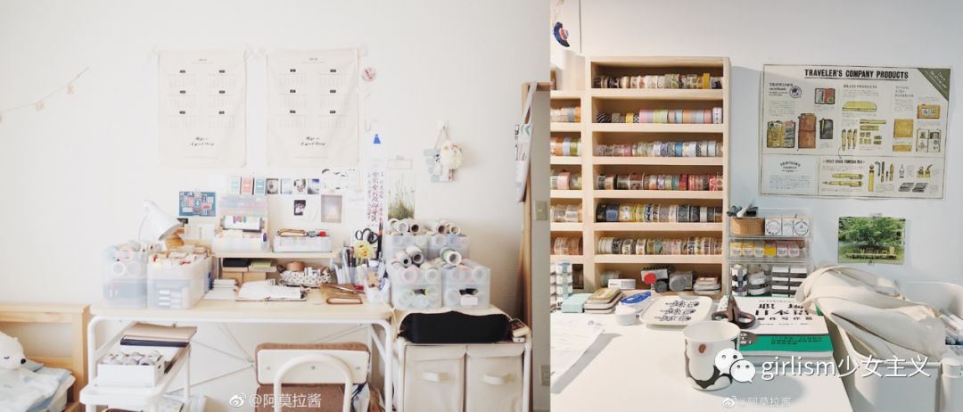 少女色系手帐素材,少女风格简单手帐教程用贴纸