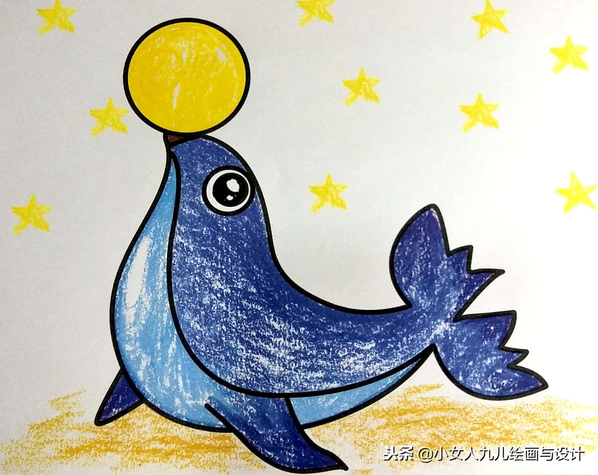 彩色铅笔简笔画人物少女,7-10岁儿童简笔画简单又漂亮