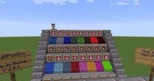 我的世界四种新药水,我的世界不同颜色药水瓶图片