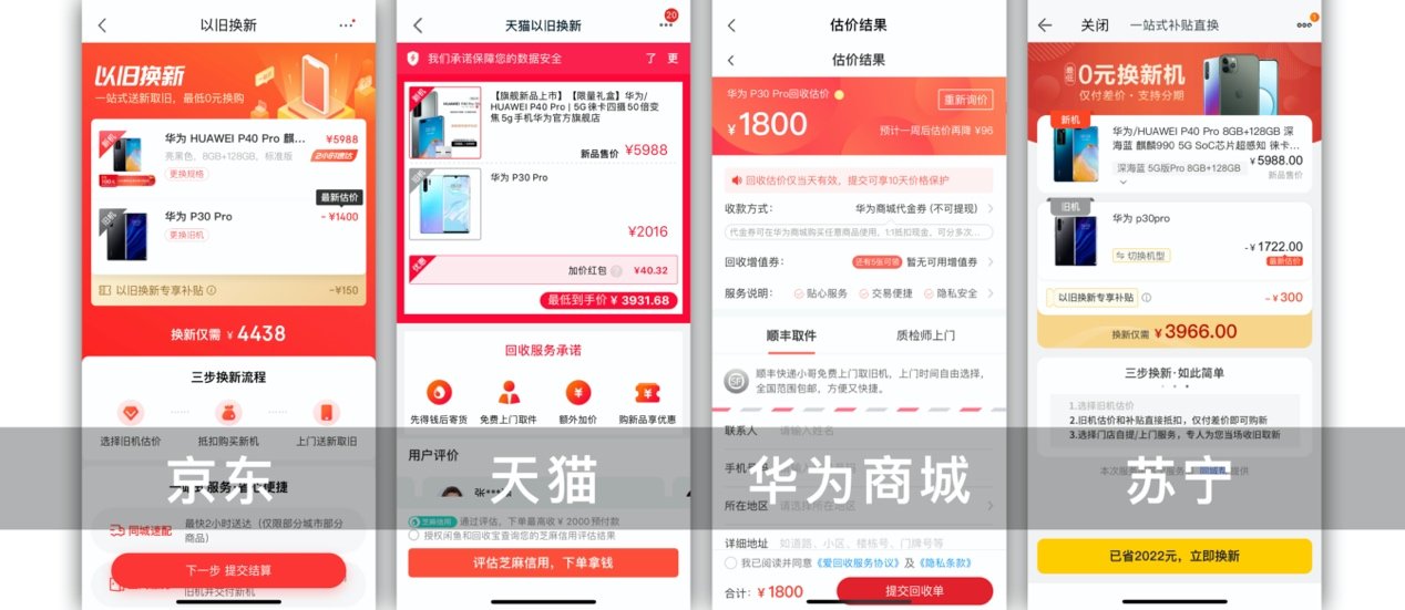 华为p40pro可以以旧换新吗,华为p40以旧换新mate40e划算吗