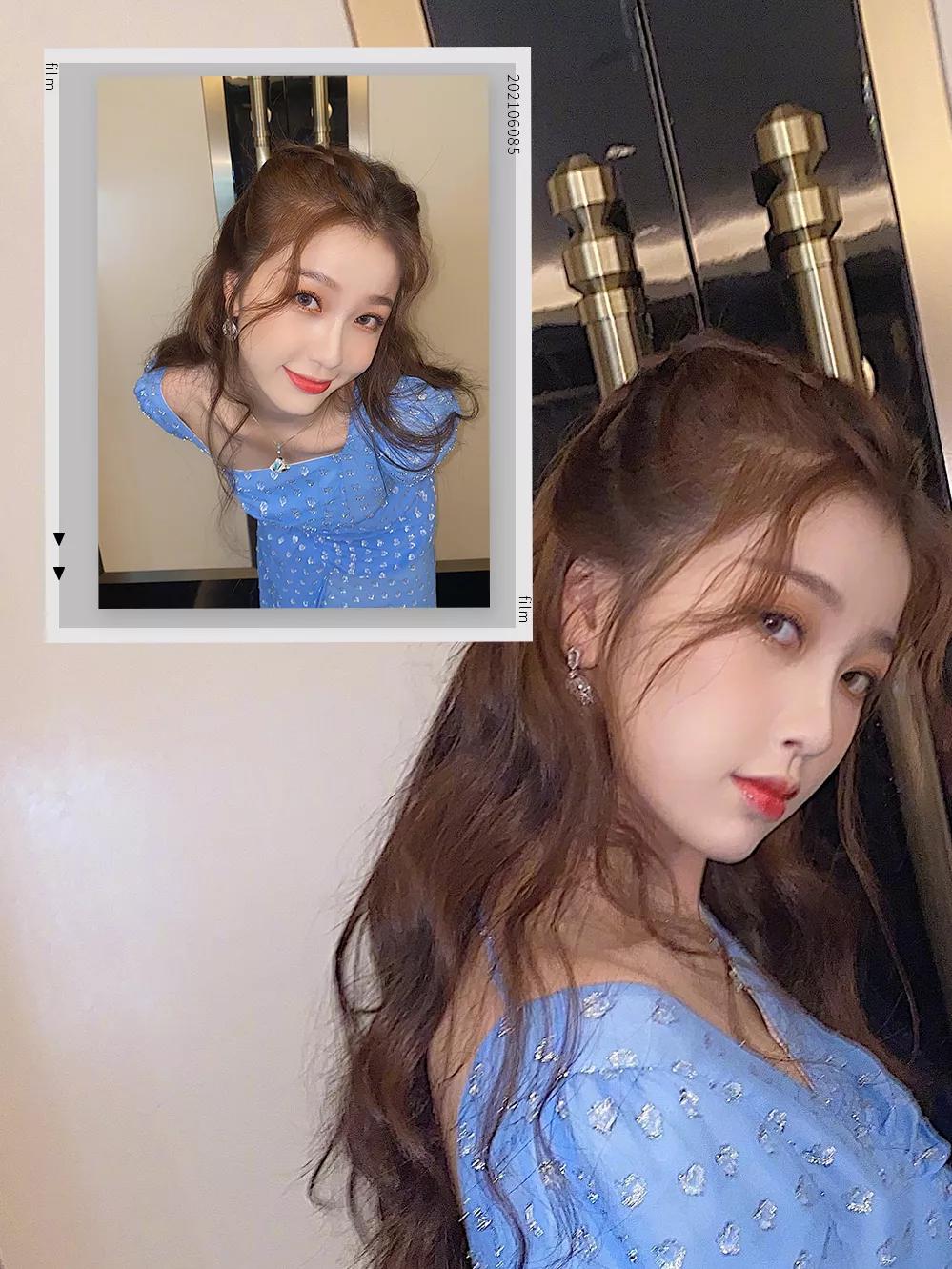 圆脸减龄发型可扎可披图片,短圆脸适合的扎发