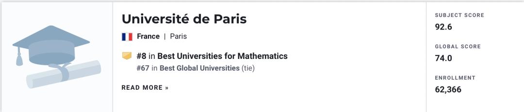 法国人的数学水平,法国世界排名第一专业