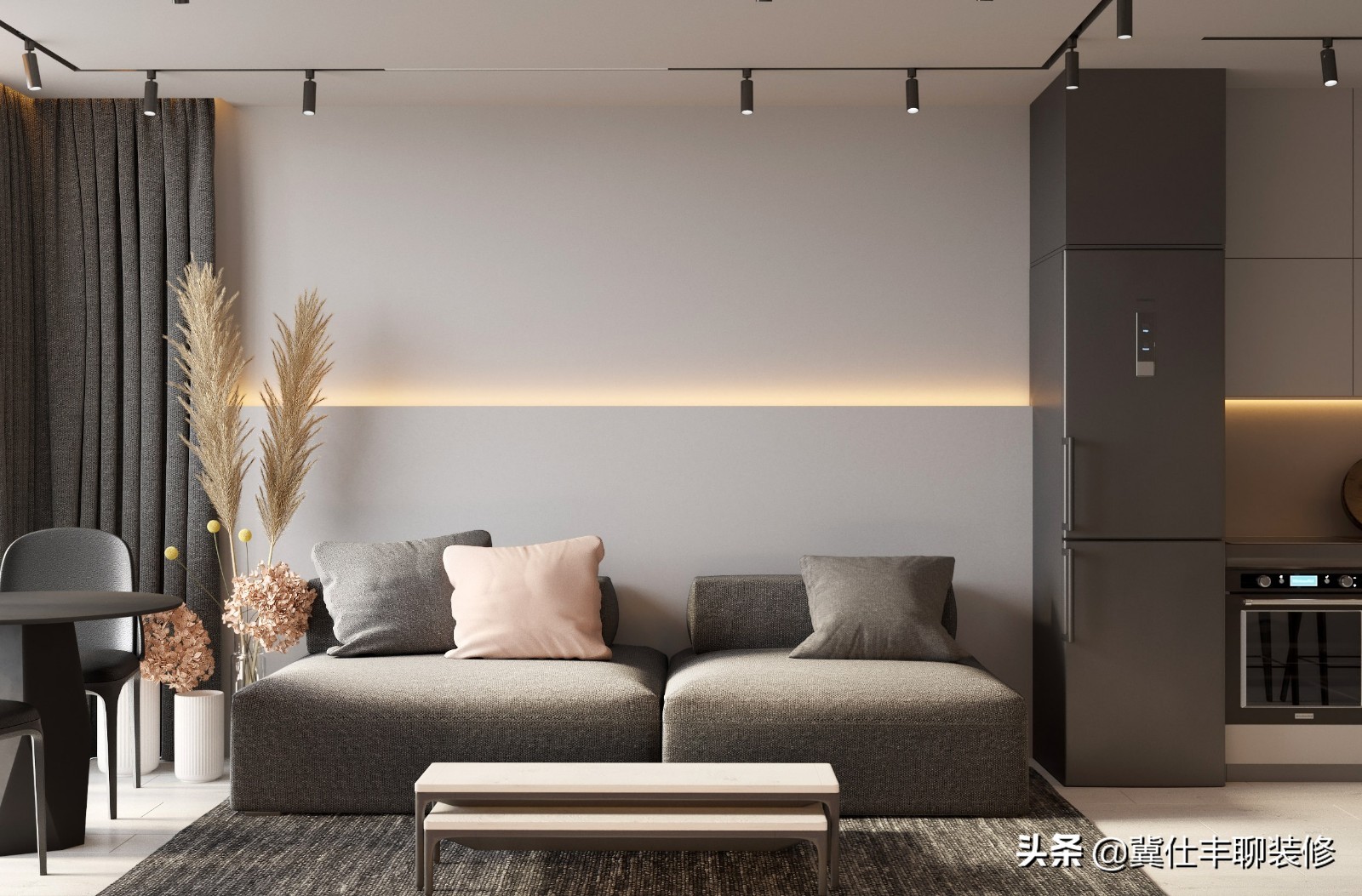 灯带在客厅灯光设计中的使用,led灯带怎么调灯光效果好看