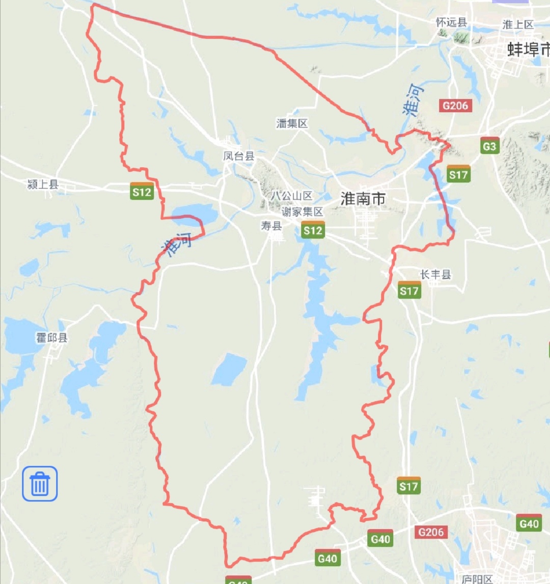 淮南潘集区实际管辖面积,淮南潘集区面积