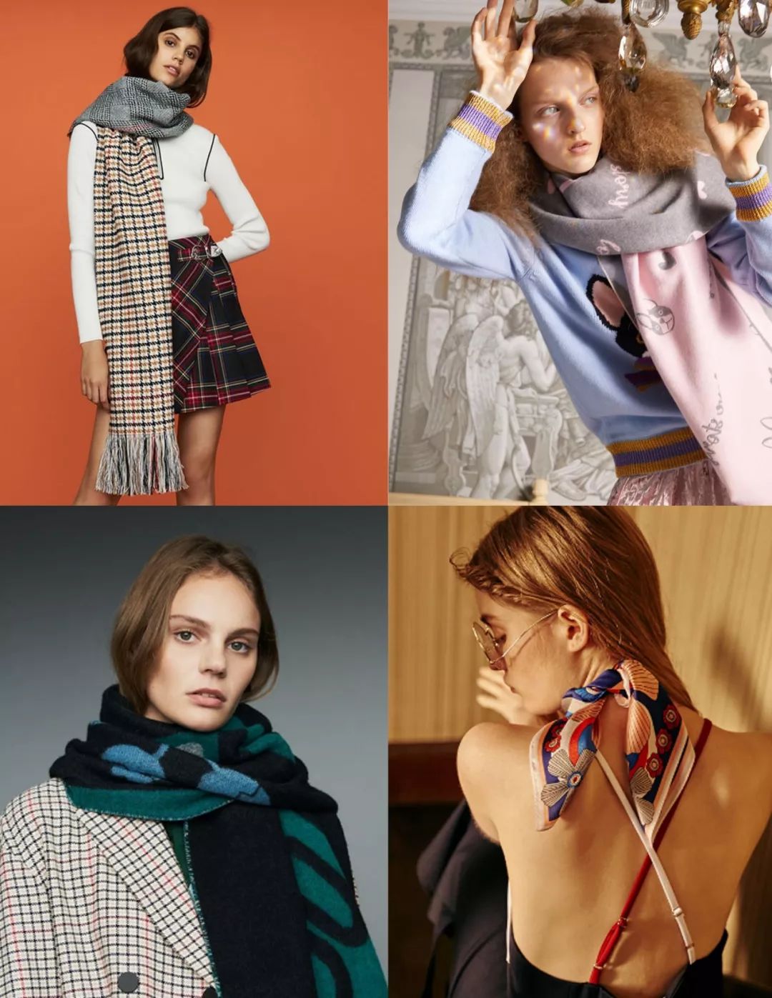 小众高颜值围巾分享女生,小众围巾独特红