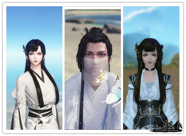 风华发型捏脸,风华发型男